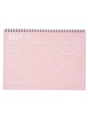 Calendrier Mensuel 2021 De Bureau Taille M Rose Mark S Marks Store