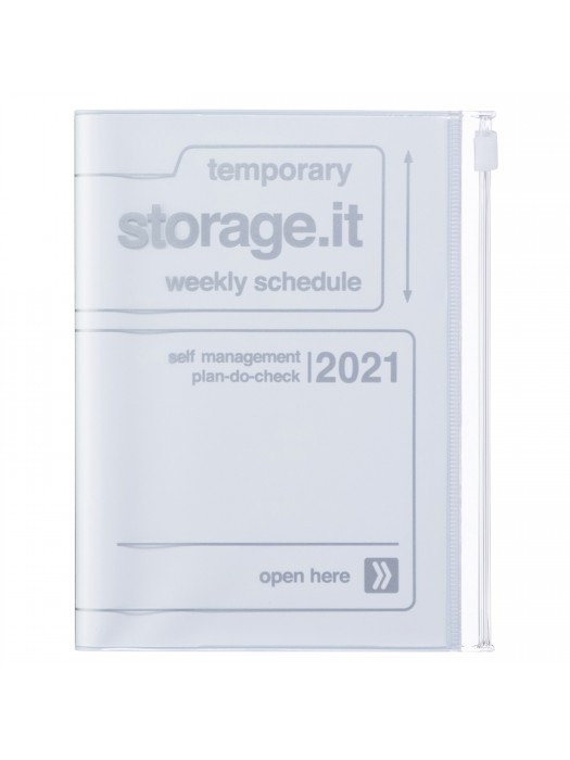 Diary 2021 Compact A6 Compact Weekly Planner Vertical 16h Time Base White Storage It Marks Store storage it kalender 2021 a5