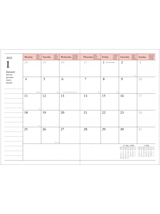 Diary 2021 Compact A6 Compact Weekly Planner Vertical 16h Time Base White Storage It Marks Store storage it kalender 2021 a5
