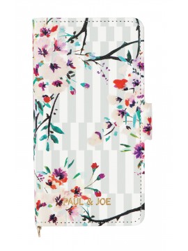 Smartphone case flip type for iPhone 7 Stripe Bouquet - PAUL & JOE La Papeterie