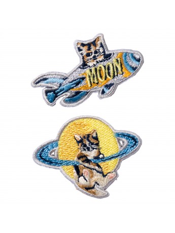 Embroidery Sticker Space Cat Travellers - PAUL & JOE La Papeterie