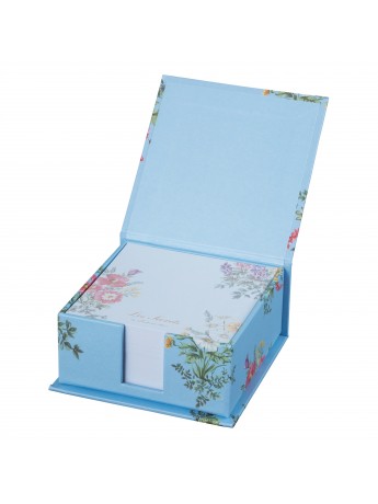 Memo Pad Bouquet de Fleurs Bleu Clair - Ladurée La Papeterie