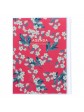 Diary 2022 A5 Vertical Type Zipped Recycled Cover 16 hours Pink - Flower Mark's Flower