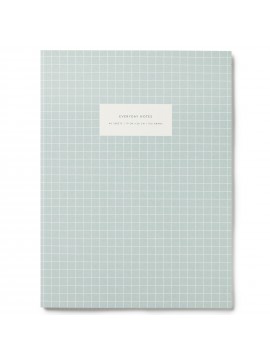 Notebook Large Softcover Check Light Blue -  Kartotek