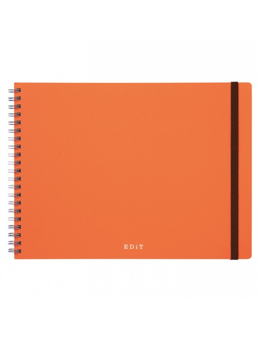 Landscape Notebook Orange Ideation, Landscape Format Writing Pad