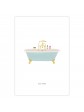 Greeting Card Bath tube - Kartotek Copenhagen