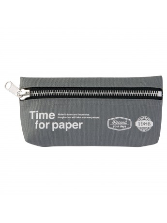 Pen Case rectangular Gray - Time for paper