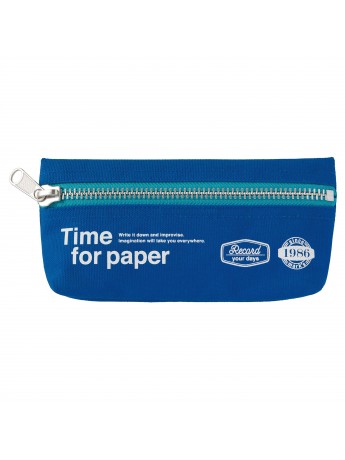 Trousse rectangulaire Bleu - Time for paper