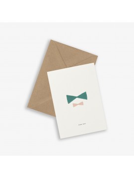 Greeting Card Sister bows - Kartotek Copenhagen