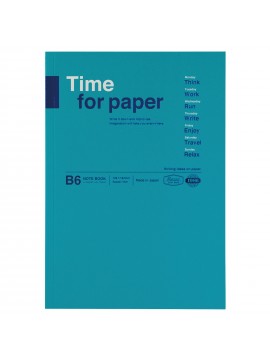 Carnet de notes Souple B6 Turquoise - Time for paper