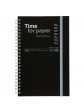Spiral notebook with elastic band A5 Black - Time for paper