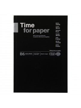Carnet de notes Souple B6 Noir - Time for paper