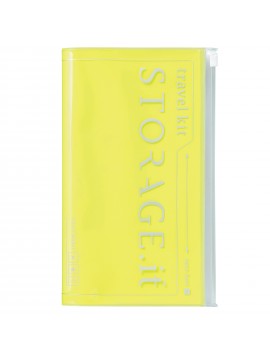 Travel Wallet Neon Yellow - STORAGE.IT