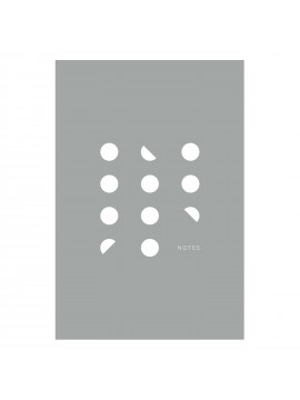 Pocket Notebook A6 Dot Lines Grey - KARTOTEK