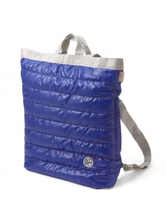 Convertible Backpack  / Tote Bag Quilted Blue Ceoroo Tall - ROOTOTE