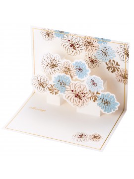 Message Card Chrysanthemum White - PAUL & JOE