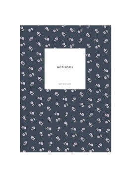 Small Notebook Small flowers navy - Kartotek Copenhagen