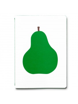 Notebook A5 Singer Sewn Enzo Mari Pear - PdiPigna