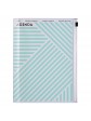 Diary 2023 A5 Vertical Type Zipped Recycled Cover 16 hours Mint - Geometric Mark's