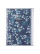 Diary 2023 B6 Vertical Type Zipped Recycled Cover 16 hours Navy - Flower Mark's