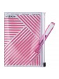 Diary 2023 A6 Vertical Type Zipped Recycled Cover 16 hours Purple - Geometric  Mark's
