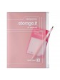 Notebook A5 Recycled PVC cover with zipper Pink - Storage.it Mark's