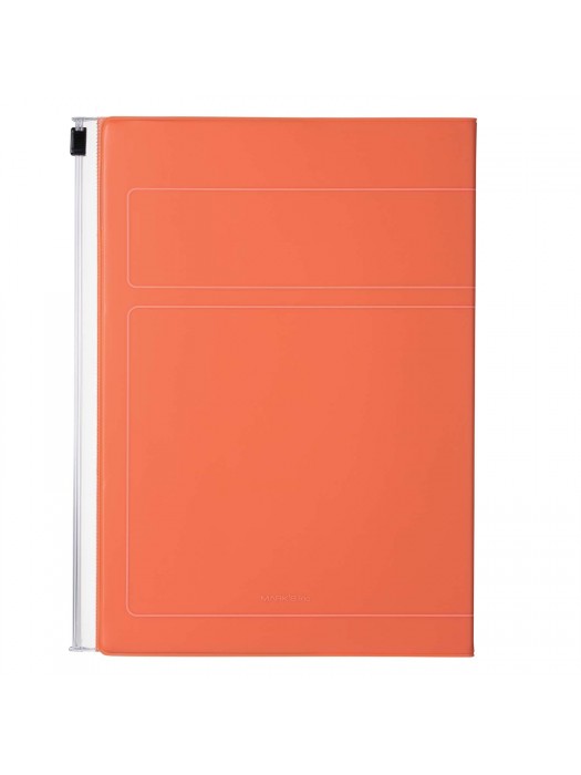 Carnet de notes A5 Couverture PVC zippée recyclée Teracotta - Storage.it  Mark's