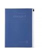 Notebook A5 Recycled PVC cover with zipper Navy - Storage.it Mark's