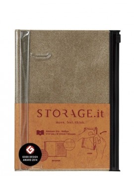 Notebook M Denim Beige - STORAGE.it