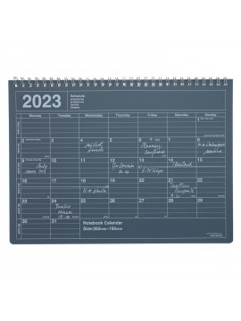 2023 Monthly Desktop Calendar Size M Black - Mark's
