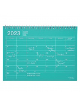 2023 Monthly Desktop Calendar Size M Green - Mark's
