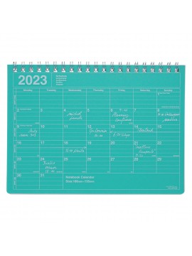 2023 Monthly Desktop Calendar Size S Green - Mark's