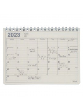 2023 Monthly Desktop Calendar Size S Ivory - Mark's