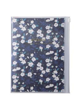 2024 Diary A5 Flower Pattern / Navy