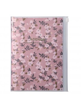 2024 Diary A5 Flower Pattern / Pink
