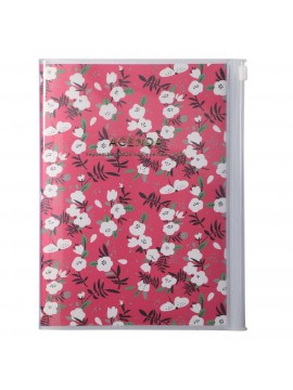 2024 Diary A5 Flower Pattern / Red