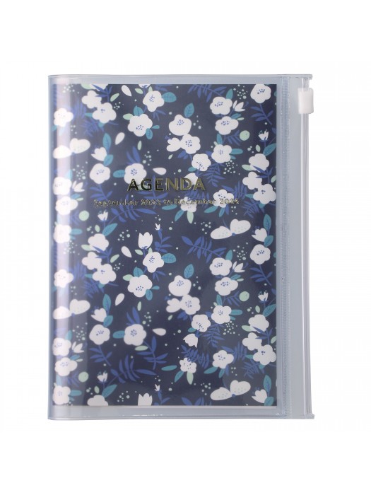 2024 Diary A5 Flower Pattern / Red - Marks-store