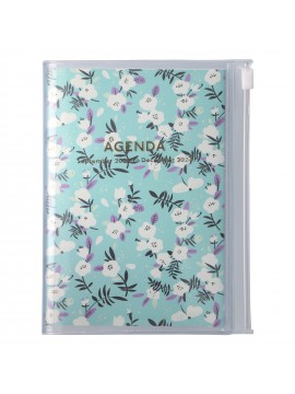 2024 Diary A6 Flower Pattern / Turquoise