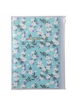 2024 Diary B6 Flower Pattern / Turquoise