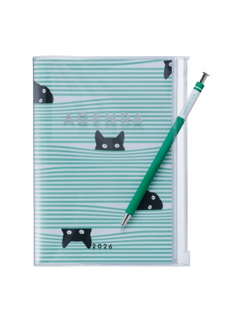 2026 Diary A6 Cats / Gray