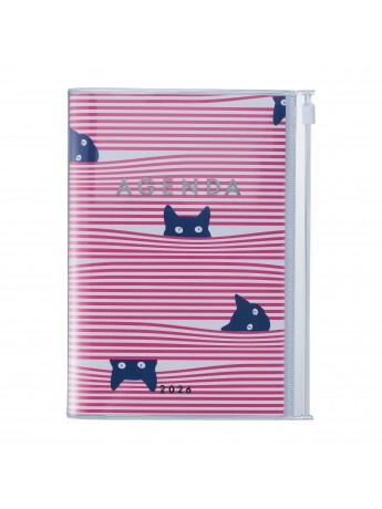 2026 Diary A6 Cats / Pink